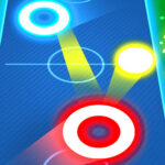 Air Hockey Glow: 2 Players