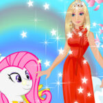 Barbie and Pony Dressup