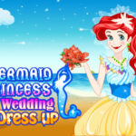 Mermaid Princess Wedding Dress up