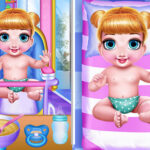 PRINCESS NEW BORN TWINS BABY CARE