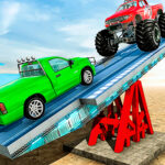 SeeSaw Ramp Car Balance Driving Challenge