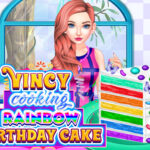 VINCY COOKING RAINBOW BIRTHDAY CAKE