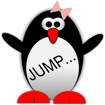 Esther the Penguin. Jump!