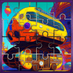 School Bus Jigsaw Block Puzzle